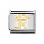 Nomination 18ct Gold Sagittarius Zodiac Charm.