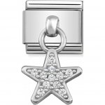 Nomination Drop Silver CZ Star in Charm.