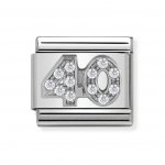 Nomination Silver Shine CZ Number 40 Charm.