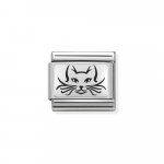 Nomination Silver Cat Charm|