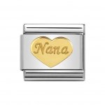 Nomination 18ct Nana Heart Charm