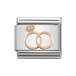 Nomination 9ct Rose Gold Wedding Ring Charm