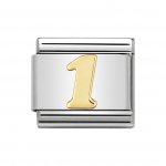 Nomination 18ct Gold number One | 1  Charm.