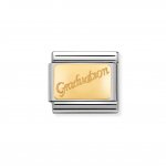 Nomination Stainless Steel, 18ct Gold Plate Graduation Charm