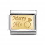 Nomination 18ct Gold Plate Marry Me Charm