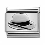 Nomination Silver Shine Enamel Panama Hat Charm