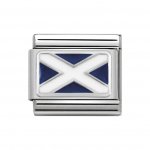Nomination Silver Enamel Scottish Flag Charm