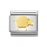 Nomination Sheep Charm in 18ct Gold.