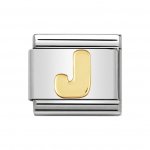 Nomination 18ct Gold Initial J Charm.