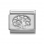 Nomination Classic Silver CZ set Tree Of Life Charm.