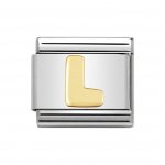 Nomination 18ct Gold Initial L Charm.