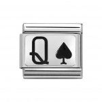 Nomination Stainless Steel & Silver Shine Queen of Spades Charm