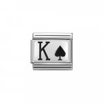 Nomination Stainless Steel & Silver Shine King of Spades Charm