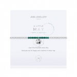 A LITTLE BIRTHSTONE MAY GREEN AGATE BRACELET