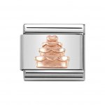 Nomination 9ct Rose Tiered Cake Relief Charm