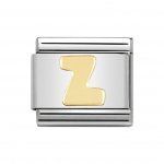 Nomination 18ct Gold Initial Z Charm.