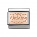Nomination  9ct Rose Plate Wedding Charm