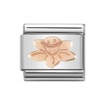 Nomination 9ct Classic Rose Gold Daffodil Charm