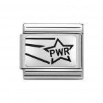 Nomination Stainless Steel & Silver Shine Classic Silver Pwr (Girl Power) Star Charm