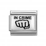 Nomination Stainless Steel & Silver Shine Classic Silver In Crime (Partners In Crime) Fist Charm