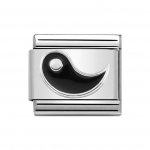 Nomination Classic Silver & Black Yin (Yin Yang) Charm