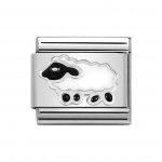 Nomination Classic Silver Enamel Sheep Charm