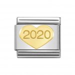Nomination 18ct Gold 2020 Heart Charm.