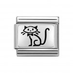 Nomination Silver Shine Family Cat Charm