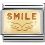 Nomination Stainless Steel, Smile Angel of Happiness Enamel Charm