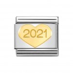 Nomination 18ct Gold 2021 Heart Charm.