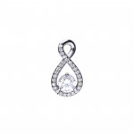 DiamonFire Silver Zirconia Infinity Pendant