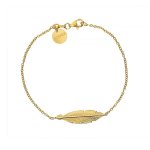 Azendi Silver Spirited Away Feather Bracelet