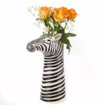 Zebra Flower Vase by Quail
