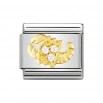 Nomination 18ct Gold CZ set Scorpio ZODIAC Charm.