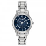 Citizen Ladies Eco Drive Round Blue Dial Bracelet Watch.