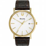 Mens Bulova Essentials Strap Watch 97B100