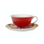 Maxwell & Williams Cashmere Bloems Tea Cup And Saucer Red