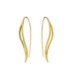 Azendi Gold Vermeil Metropolitan Hook through Earrings