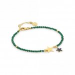 Nomination Antibes Yellow Gold Plated with Blue CZ & Green Crystals Star Bracelet