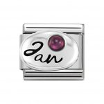Nomination Silver Classic Silver January GARNET Charm