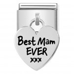 Nomination Silver Best Mam Ever Charm