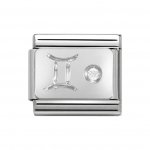 Nomination Silver Shine Zodiac Gemini Charm.