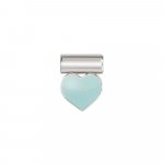 SeiMia Silver Green Heart Pendant