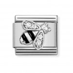 Nomination Silver CZ Bee Charm