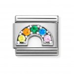 Nomination Silver Shine Rainbow CZ Charm