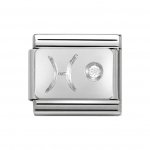 Nomination Silver Shine Zodiac Pisces Charm.