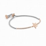 Milleluci Rose Gold Plated Stainless Steel CZ Star Bracelet