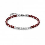 Nomination Instinct Stainless Steel & Red Agate Bracelet