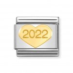 Nomination 18ct Gold 2022 Heart Charm.