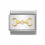 Nomination 18ct Gold Snaffle Bit Charm.
